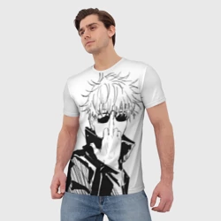 Мужская футболка 3D Магическая битва Годжо - фото 2