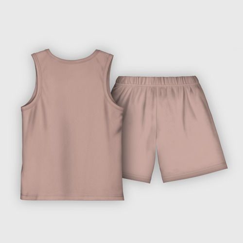 Детская пижама с шортами хлопок выпускной закончено, цвет пыльно-розовый - фото 2