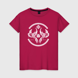 Женская футболка хлопок Вороны Одина
