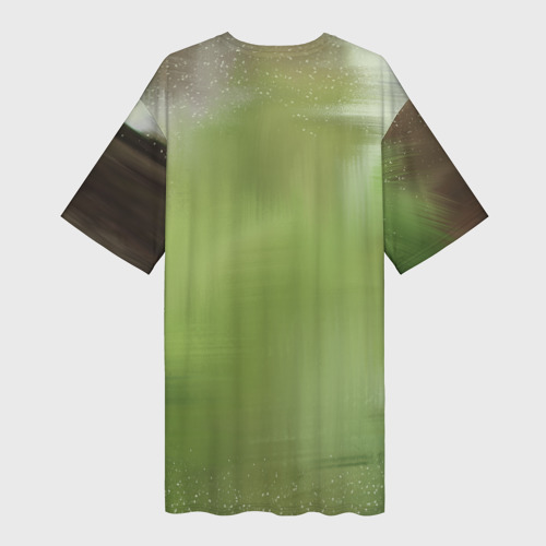Платье-футболка 3D Лесной енот, цвет 3D печать - фото 2