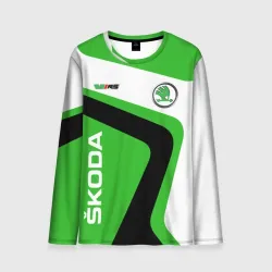 Мужской лонгслив 3D Skoda