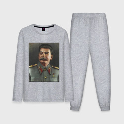 Мужская пижама с лонгсливом хлопок Сталин Портрет