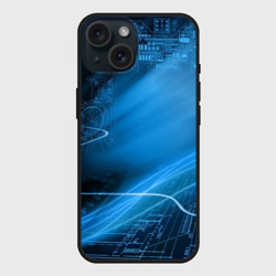 Чехол силиконовый для Apple iPhone 15 матовый Чертеж
