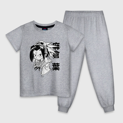 Детская пижама хлопок Asakura Shaman, цвет меланж