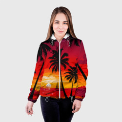 Женская куртка 3D Гавайский закат - фото 2