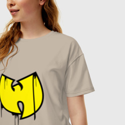 Женская футболка хлопок Oversize Wu-Tang - Shaolin - фото 2