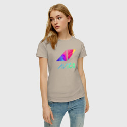 Женская футболка хлопок Avicii Rainbow - фото 2