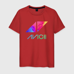 Мужская футболка хлопок Avicii Rainbow