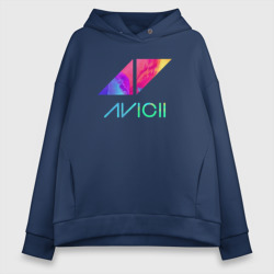 Женское худи Oversize хлопок Avicii Rainbow