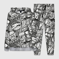 Женский костюм 3D Тату ретро