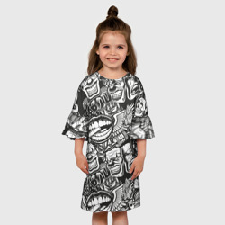 Детское платье 3D Тату ретро - фото 2