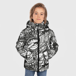 Зимняя куртка для мальчиков 3D Тату ретро - фото 2