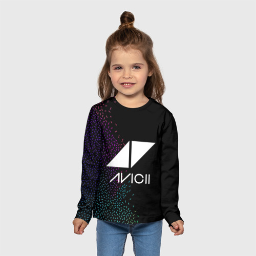 Детский лонгслив 3D Avicii Rainbow style, цвет 3D печать - фото 5