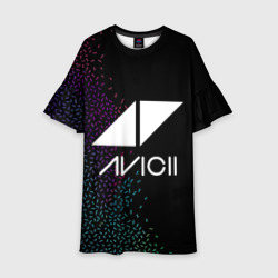 Детское платье 3D Avicii Rainbow style