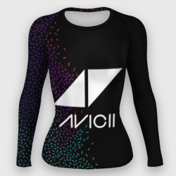 Женский рашгард 3D Avicii Rainbow style