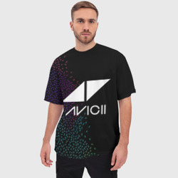 Мужская футболка oversize 3D Avicii Rainbow style - фото 2