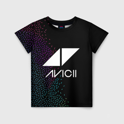 Детская футболка 3D Avicii Rainbow style, цвет 3D печать