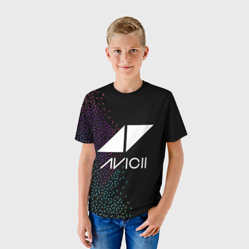 Детская футболка 3D Avicii Rainbow style, цвет 3D печать - фото 3