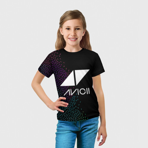 Детская футболка 3D Avicii Rainbow style, цвет 3D печать - фото 5