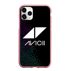 Чехол для iPhone 11 Pro Max матовый Avicii Rainbow style