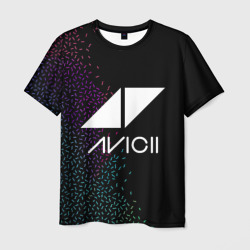 Мужская футболка 3D Avicii Rainbow style