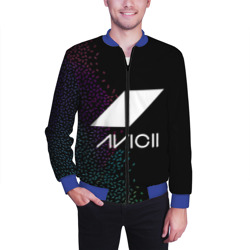 Мужской бомбер 3D Avicii Rainbow style - фото 2