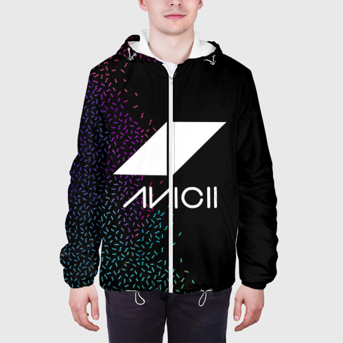 Мужская куртка 3D Avicii Rainbow style, цвет 3D печать - фото 4