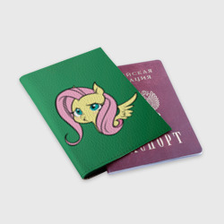 Обложка для паспорта матовая кожа Милая Флаттершайн - фото 2