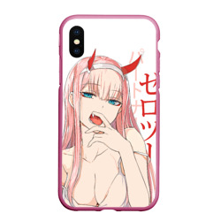 Чехол для iPhone XS Max матовый Darling in the Franxx Zero Two