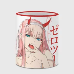 Кружка с полной запечаткой Darling in the Franxx Zero Two - фото 2