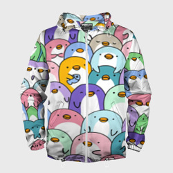 Мужская ветровка 3D Пингвины