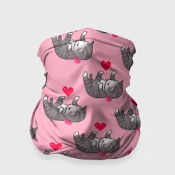 Бандана-труба 3D Пиксельные котики
