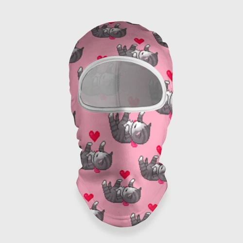 Балаклава 3D Пиксельные котики