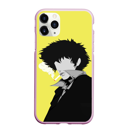 Чехол для iPhone 11 Pro Max матовый Cowboy Bebop. Спайк Шпигель, цвет розовый