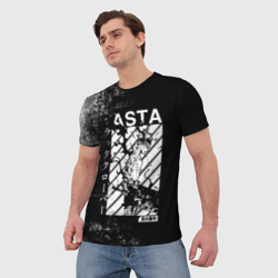 Мужская футболка 3D Чёрный Аста | Чёрный Клевер - фото 2