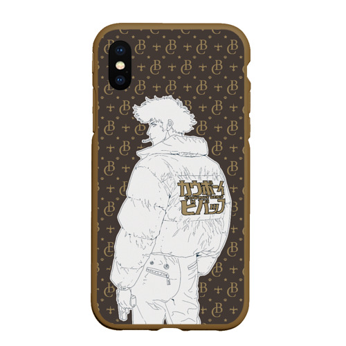 Чехол для iPhone XS Max матовый Cowboy Bebop fashion, цвет коричневый