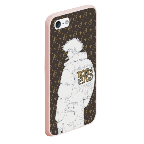 Чехол для iPhone 5/5S матовый Cowboy Bebop fashion, цвет светло-розовый - фото 3