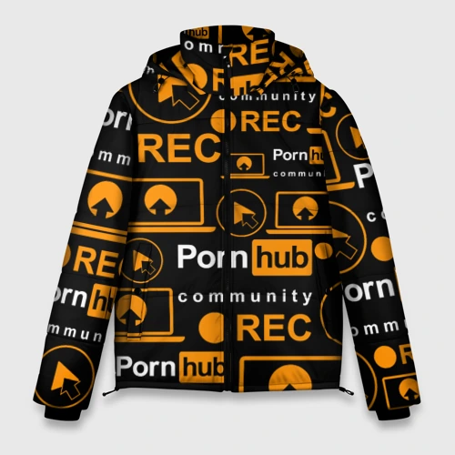 Мужская зимняя куртка 3D Pornhub Порнхаб узор
