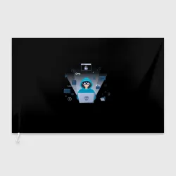Флаг 3D Программист hacker
