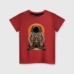 Детская футболка хлопок Космонавт диджей - cosmo DJ