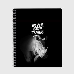 Тетрадь Nnever stop trying