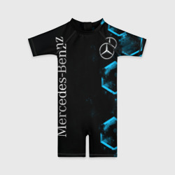 Детский купальный костюм 3D Mercedes | Мерседес | Неон