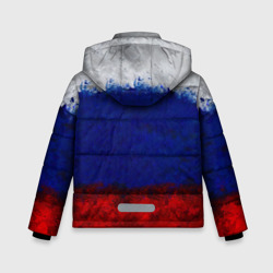 Куртка с принтом Россия Russia Герб для любого человека, вид сзади №1. Цвет основы: черный