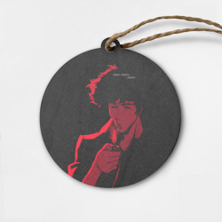 Деревянная игрушка круг Cowboy Bebop. Спайк Шпигель