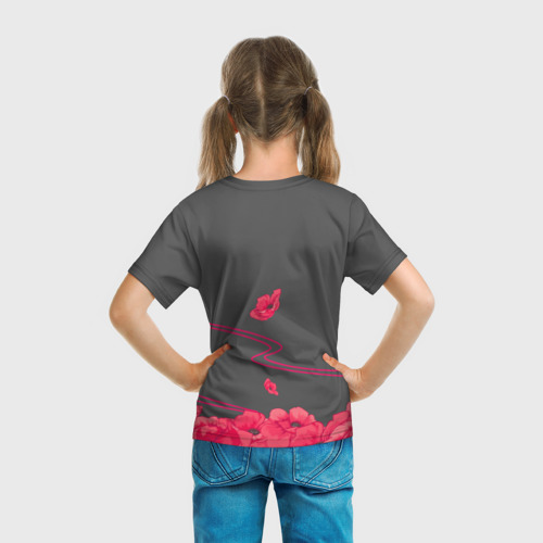 Детская футболка 3D Flower Tomoe, цвет 3D печать - фото 6
