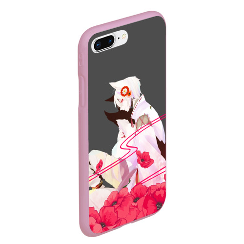 Чехол для iPhone 7Plus/8 Plus матовый Flower Tomoe, цвет розовый - фото 3