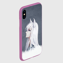 Чехол для iPhone XS Max матовый Демон-лис Томоэ - фото 2