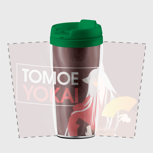 Термокружка-непроливайка Tomoe Yokai, цвет зеленый - фото 2