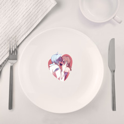Набор: тарелка + кружка Tomoe and Nanami KIss - фото 2