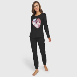 Женская пижама с лонгсливом хлопок Tomoe and Nanami Kiss - фото 2